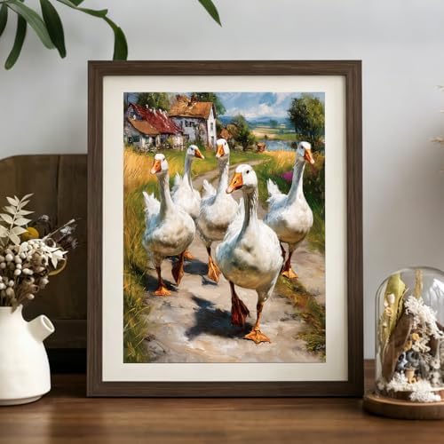 XTCIXAL Diamond Art Kits for Adults, Duck Diamond Painting, 12x16 Inch