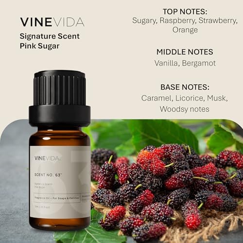 VINEVIDA 0.33oz Fragrance Oil No.63 for Candle & Soap Making - Natural USA Candle Scents