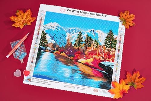 DIAMOND ART CLUB Autumn in Leavenworth Diamond Art Kits for Adults