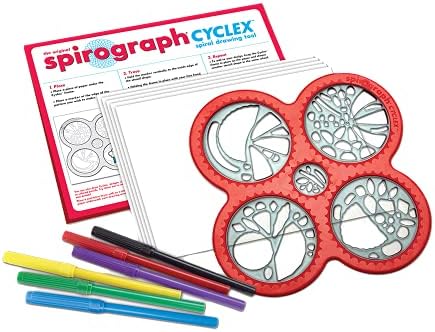 Spirograph – Cyclex Set – Art Kit – Rotating Stencil Wheel Creates Countless Designs – For Ages 8+