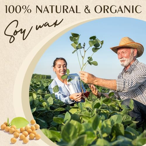 Soy Wax, Waxcanpy Natural Soy Wax for Candle Making, Organic Candle Wax from Farm, No Additives, Harmless and Pure (0.5lb)
