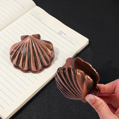 Vintage Shell Metal Book Clip, Gold Page Holder Bookmark for Women Readers