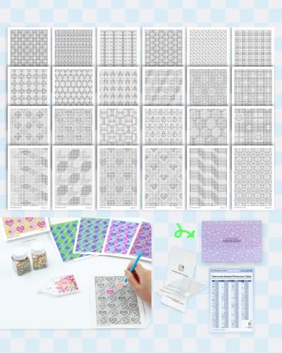 forever young 24 Designs Round Blank Diamond Freestyle Cards (No Drills)