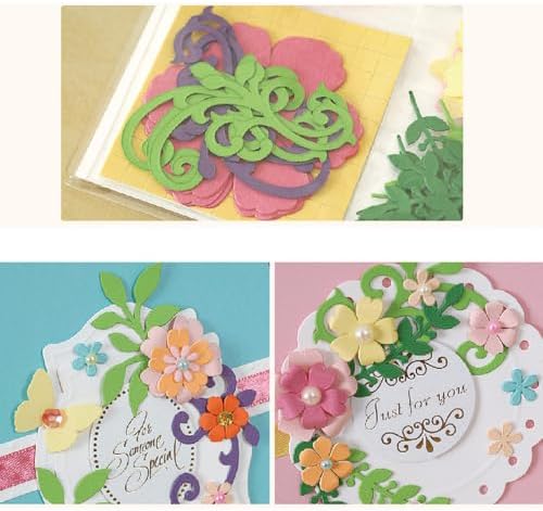 Huralona Handmade DIY Greeting Card Kits Includes 15 Blank Cards 15 Colorful Envelopes with Decoration Accessories for Craft Birthday Thanksgiving Christmas Wedding Invitation Card (Yellow 015)
