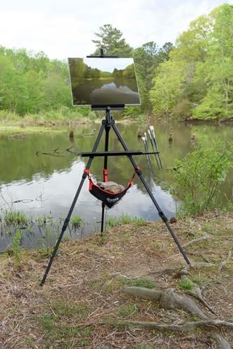 Soho Urban Artist Stone Bag For Tripod or Easel - Weigh Down & Stabilize or Store Supplies - PVC Coated, Easy Clean - Plein Air Painting, Photography Accessory (Pack of 2)