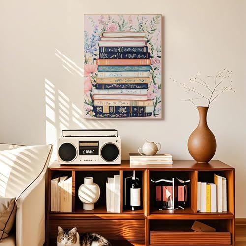 Books Diamond Art Kits for Adults Round Diamond Painting 12x16 Inch