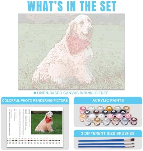 Custom Paint by Numbers Kit for Adults - Personalized DIY Canvas Art | Acrylic Painting Set with Brushes & Paints | Framed or Unframed Wall Decor | Complete Kit for Home | Unique Handmade Gift