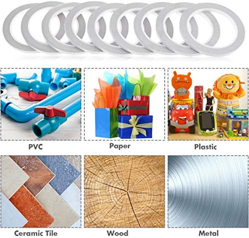 cridoz Double Sided Adhesive Tape, 9 Rolls Double-Side Craft Tape for Card Making, Scrapbooking, DIY Crafts and Office School Stationery Supplies (1/4 Inch, 25 Yards Per Rool) (Pack of 2)