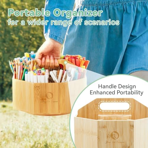 Ohuhu 360° Rotating Marker Organizer Holds 162 Honolulu & B Oahu Markers