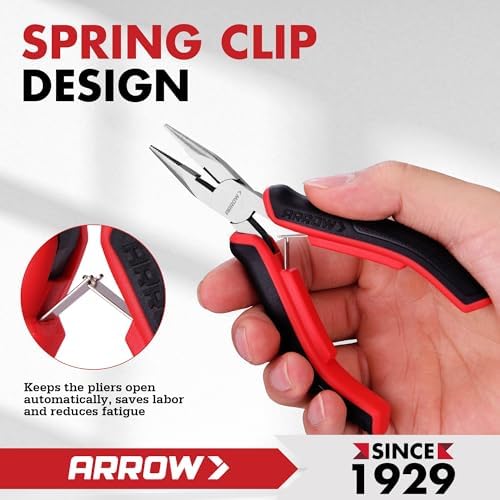 ARROW Mini Pliers Set, 6PC Precision Jewelry Craft Pliers Kit
