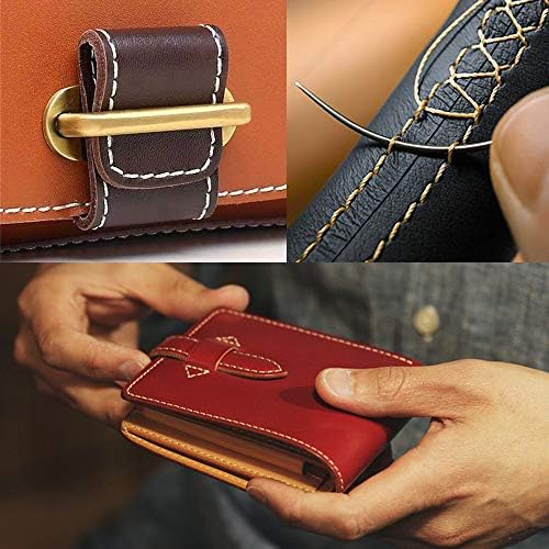 JANYUN 792 Yards 24 Colors Leather Sewing Waxed Flat Cord Thread for Leather Craft DIY Supplies,Each of 33 Yards
