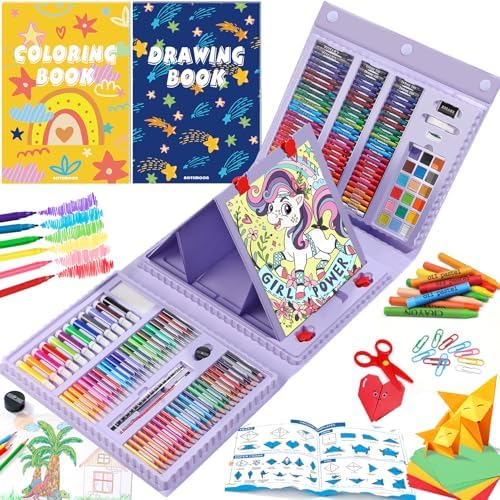 All in One Art Supplies Include Drawing Kit, Origami & Paper-Cutting Crafts