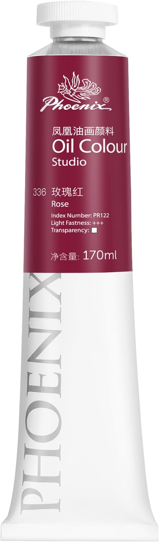 PHOENIX Rose Oil Paint - Studio Oil Paint Single Large Tube - 170ml / 5.75 Fl oz. Rose 336
