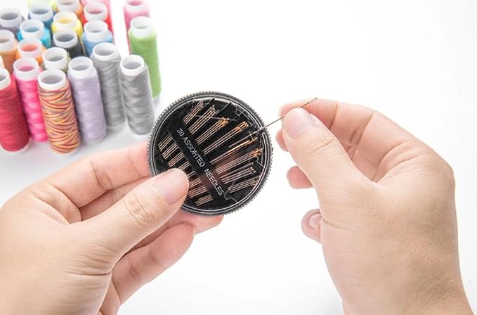 FNV Sewing kit, 229 pcs Sewing Accessories, Friendly for Beginner and Professional for Worker, Suitable for Travel, Home, School and DIY Gift, Needles, Scissors, 41XL Thread Spools