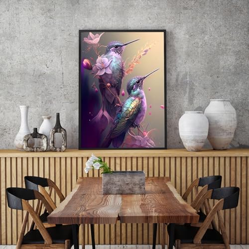 APTDYIGL 5D Hummingbird Diamond Painting Kits for Adults Beginner 12X16inch