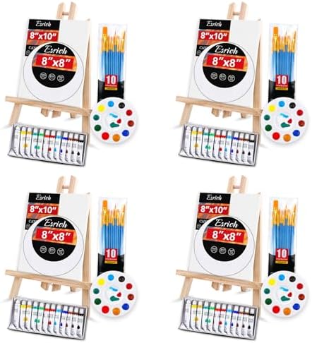 ESRICH 4 Set Acrylic Painting Kits for Adults Couples Date Night