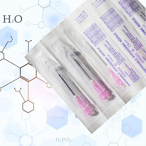 100 Pack 18 Gauge 1.5 Inch Sterile Disposable Lab Supplies, Scientific and Industrial Dispensing Needle Accessories