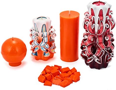 Orange Candle Wax Dye 2 oz - Candle Color Dye Blocks