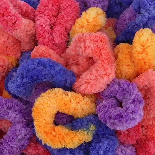 JubileeYarn Fun Finger Loops Yarn - 100g/Skein Jumbo Polyester - Euphorie - 3 Skeins