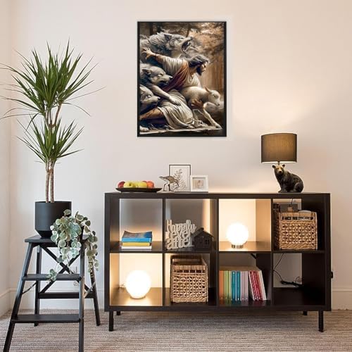 ARPADAMO Diamond Art Kits for Adults,Jesus Diamond Painting Kits 12x16in