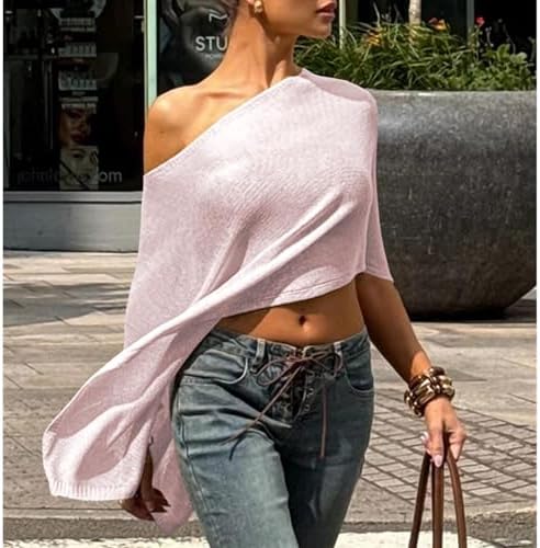 Women Knit Poncho Top Sheer Crochet Shawl Cover Up