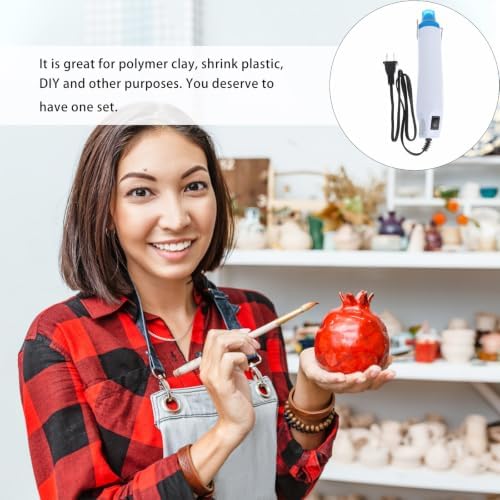 White Handheld Hot Air Tool 110v US Plug 300w Portable Heat Device