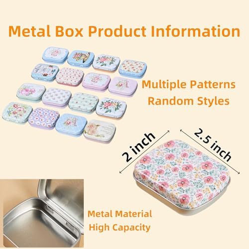 50Pcs Split Ring Stitch Markers with Box,Spiral Metal Stitch Markers for Crocheting Knitting Sewing DIY Handmade Crafts