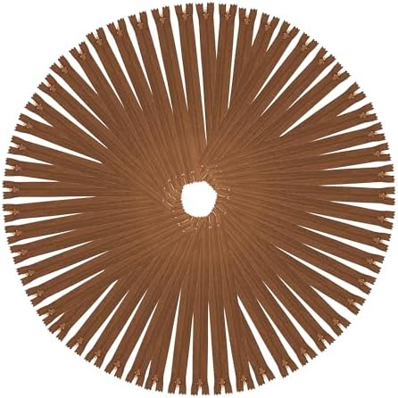 Mandala Crafts 85 PCs Brown Assorted Lengths Nylon Zippers for Sewing