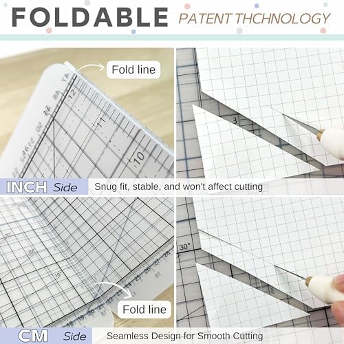 iMAT Flip Cutting Mat M Type Foldable Double-Sided Translucent