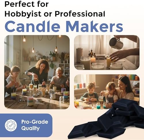 Colonial Blue Candle Dye Chips, Soy & Paraffin Candle Making, 10 Pack