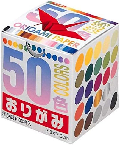 Toyo Thousand Paper Cranes Origami 7cm, 50 Colors, 1000 Sheets