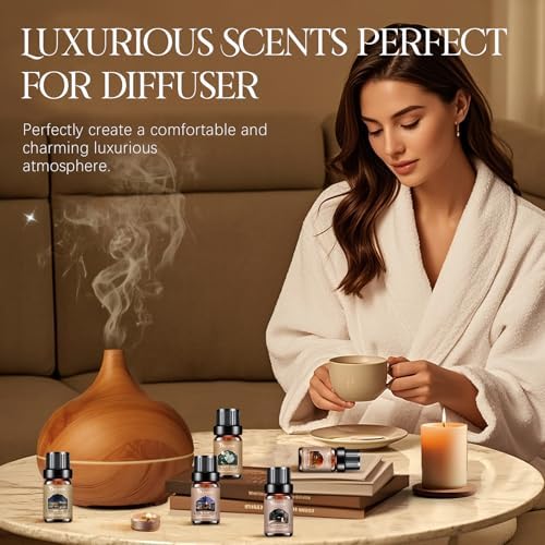 Hotel Essential Oils Gift Set,Inspired by 5 Star Hotel Scents for Diffuser