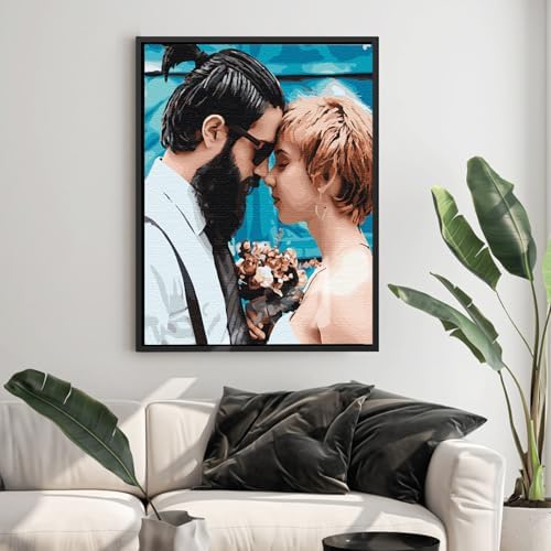 Custom Paint by Numbers Kit for Adults - Personalized DIY Canvas Art | Acrylic Painting Set with Brushes & Paints | Framed or Unframed Wall Decor | Complete Kit for Home | Unique Handmade Gift