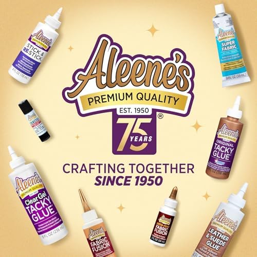 Aleene's Original Tacky Glue, All Purpose Adhesive, Perfect for Crafts and DIY Projects, Dries Fast and Clear, 2 fl oz 6-Pack