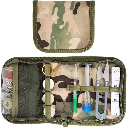 Military Sewing Kit OCP Army Sewing Kit for Adults Men Small Sewing Kits