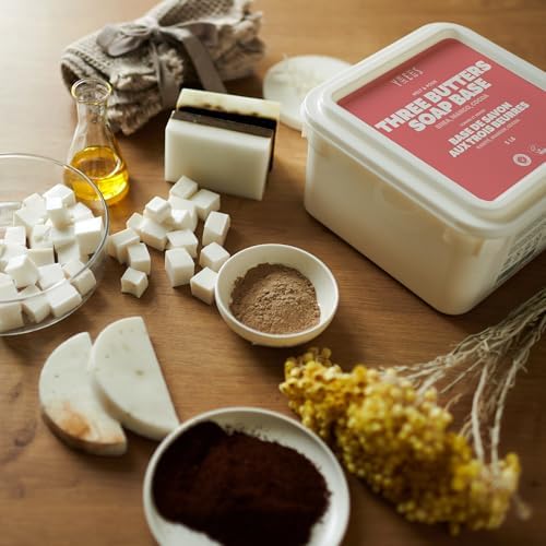 Skin Said Yes Triple Butter Soap Base 5 LB | Made in Greece | SLS/SLES Free, No Palm Oil, Organic Ingredients - Mango Butter, Cocoa Butter, Shea Butter
