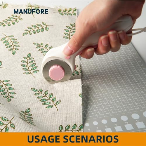 MANUFORE Gray Cutting Mat A3, A4, A5 Set with Centimeter and Inch Scale Self Healing Craft Cutting Board with 3mm 5-ply Thickness for Using Rotary Cutter, Craft Knife, Paper Knife