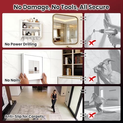 NULTAT Double Sided Tape Heavy Duty, Nano Reusable, Removable, Washable Double Stick Tape for Wall, Multipurpose Clear Adhesive Tape 1.18" x 120" (16.5 Feet)