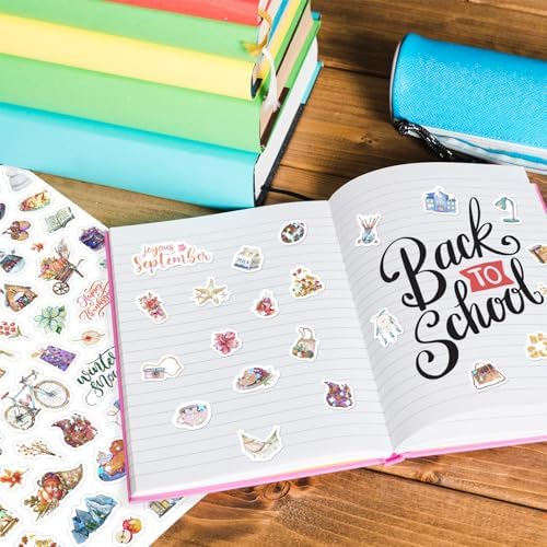 1050Pcs Aesthetic Monthly Planner Stickers, 14 Sheets Holographic Holiday Seasonal Planner Stickers for Scrapbook Supplies Calendar Journaling Daily Planners and Journals, with All Year Holidays