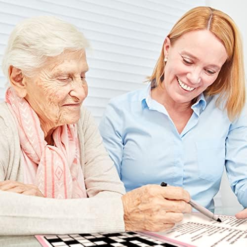 Keeping Busy Crossword Dementia Activities for Seniors | Alzheimer Products for Elderly Patients | Fun Memory Game Toy & Cognitive Brain Puzzle for Senior Citizens w/Memory Loss or Alzheimers