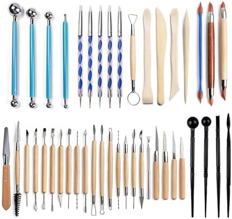 S & E TEACHER'S EDITION 43 Pcs Pottery & Clay Sculpting Tool