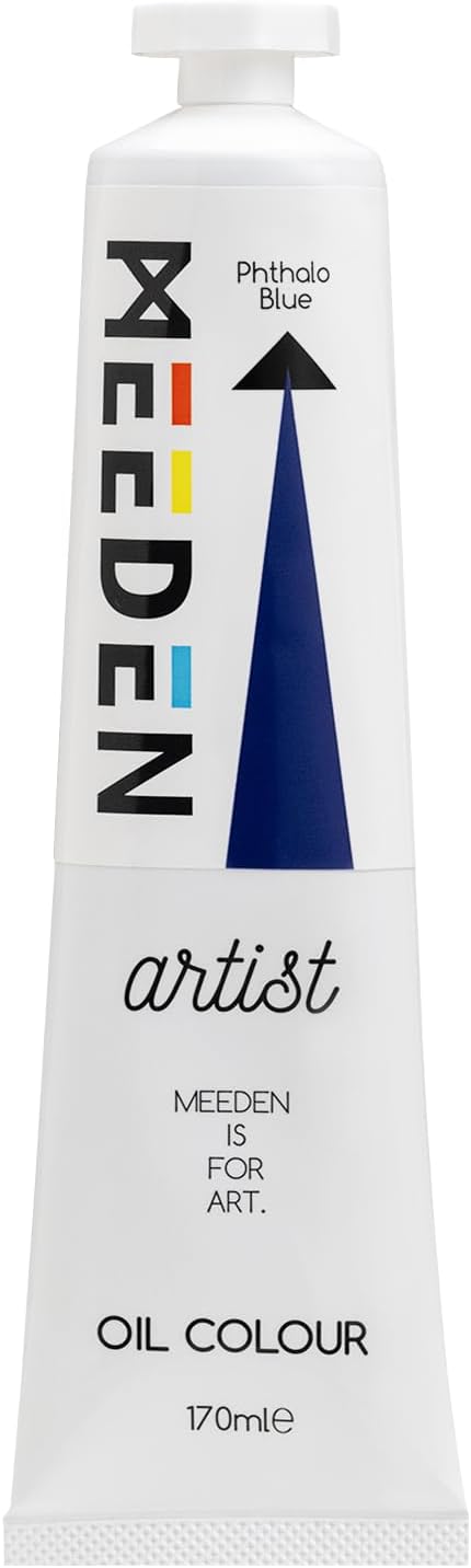 MEEDEN Artist Grade Oil Paint: Phthalo Blue - 170ml/5.7oz Tube | Professional Art Paints and Supplies for Canvas Painting