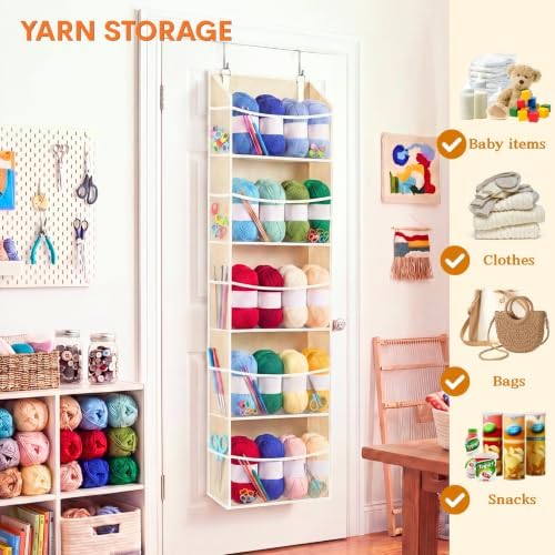 Ofiray-home 5Tiers Over Door Organizer, Weekly Clothes Organizer for Kids
