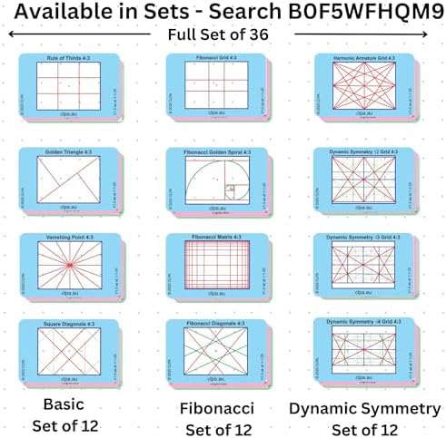 Fibonacci Diagonals Directors Viewfinder Card