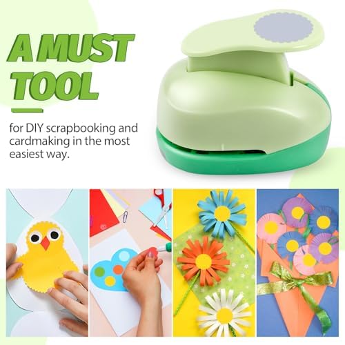 UCEC Scalloped Circle Punch 2"(5 cm) Diameter for Paper Crafts Scrapbooking