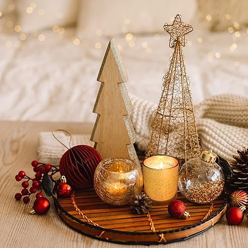 SUPMIND 10oz Golden Glass Candle Jars with Lids,12pcs for Candle Making
