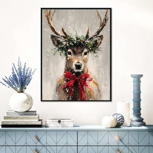Benjenes Christmas Diamond Art Kit for Adults – Deer Design