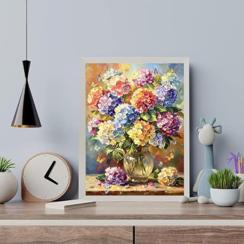 Arttoplus Flowers Paint by Numbers Kit for Adults Beginner 16x20inch | Flowers Adult Paint by Number Kits on Canvas, DIY Acrylic Oil Painting by Numbers for Adults for Gift Home Wall Decor