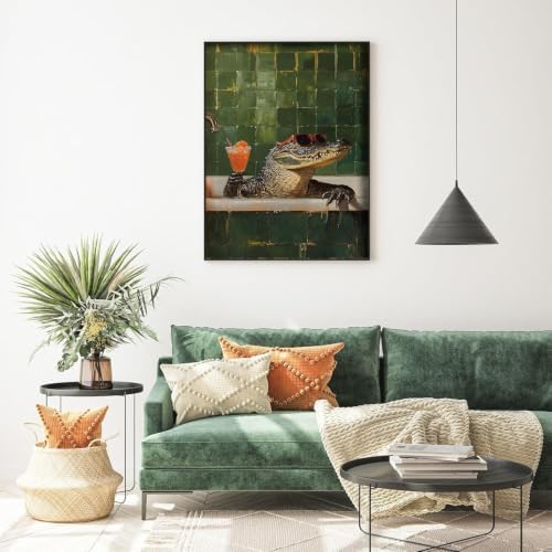 Bathroom Diamond Art Kits for Adults, Round Diamond Painting 12x16 Inch