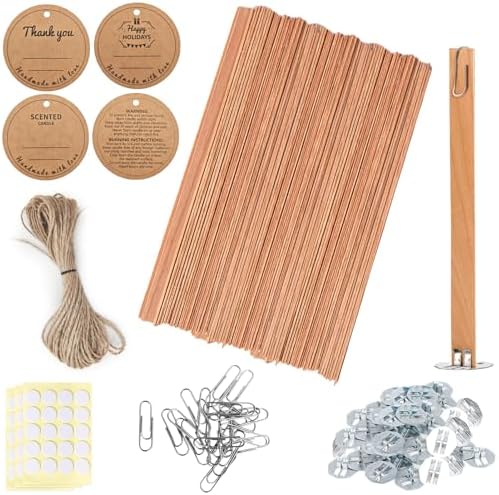 Cherry Wood Candle Wicks Set - Long Lasting Flame, 120 PCS